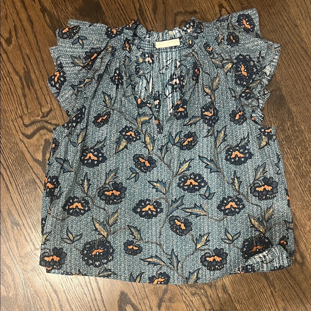 Ulla Johnson Blue Floral Top